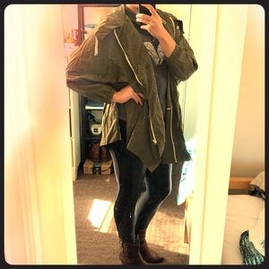 ZARA Green Military Jacket